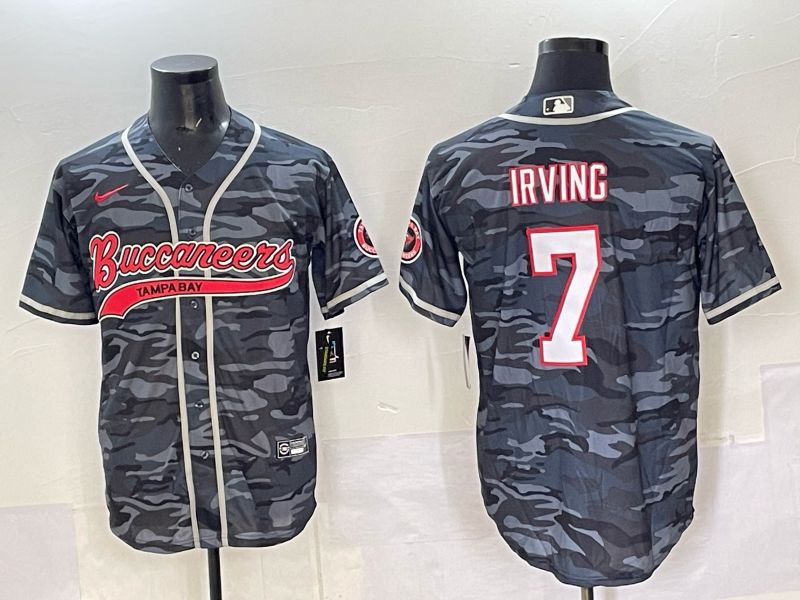 Men 2025 Tampa Bay Buccaneers 7 Irving Camo Joint Name Nike Limited NFL Jersey style 01